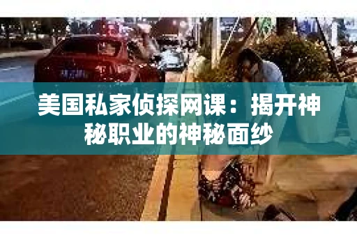 美国私家侦探网课:揭开神秘职业的神秘面纱 美国私家侦探网课:揭开神秘职业的神秘面纱