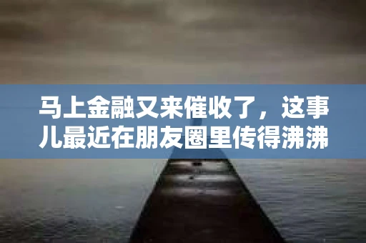 马上金融又来催收了，这事儿最近在朋友圈里传得沸沸扬扬。今天，我就来和大家聊聊这个话题，看看马上金融的催收情况到底如何。