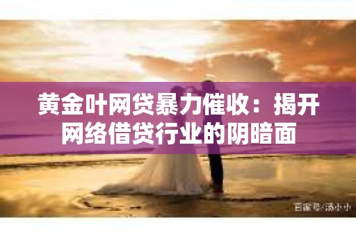 黄金叶网贷暴力催收：揭开网络借贷行业的阴暗面