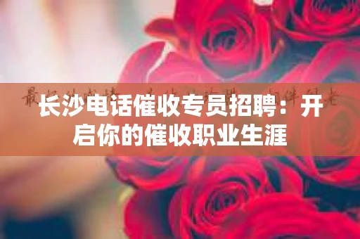 长沙电话催收专员招聘：开启你的催收职业生涯
