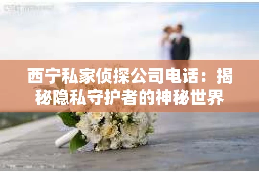 西宁私家侦探公司电话：揭秘隐私守护者的神秘世界