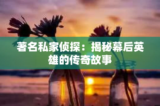 著名私家侦探：揭秘幕后英雄的传奇故事