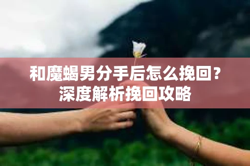 和魔蝎男分手后怎么挽回？深度解析挽回攻略